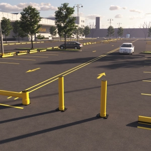 Beschermpaal + Schuifregelaar