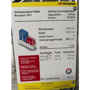 Palletstellingen SSI Schäfer 7500 x 1040 x 3600 mm (005)